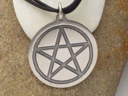 Silberamulett Pentagramm