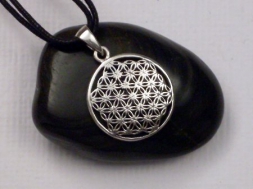 Blume des Lebens, Silberamulett - klein